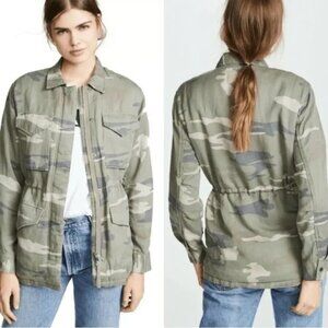 NEW NWOT! RAILS WHITAKER SAGE CAMO UTILITY JACKET COAT FAUX FUR LINING sz S